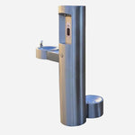 Pedestal Drinking Fountain with Bottle Filler & Pet Bowl