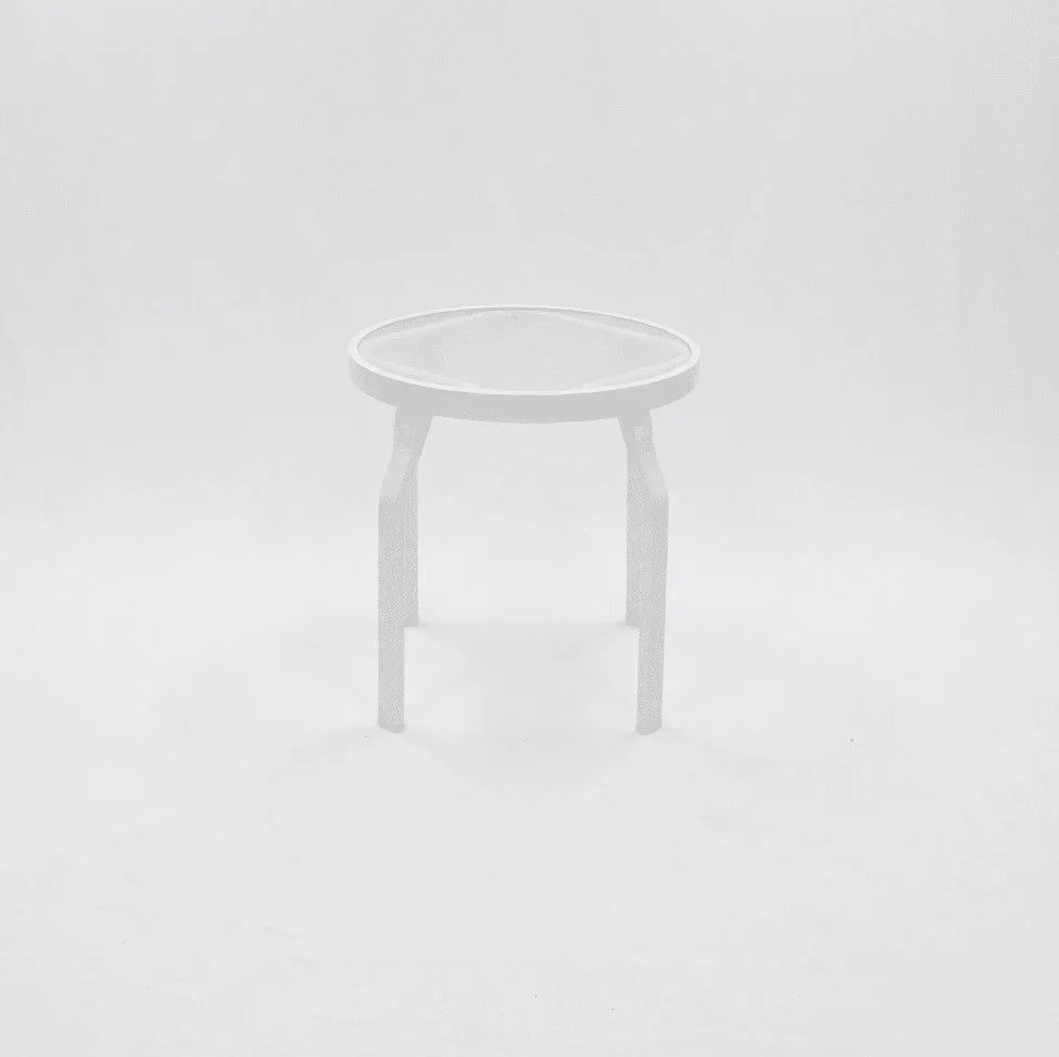 Acrylic 18in Pool Side Table - Rectangular Tubing