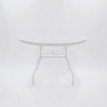 Acrylic Round 42" Commercial Outdoor Table - Round Tubing