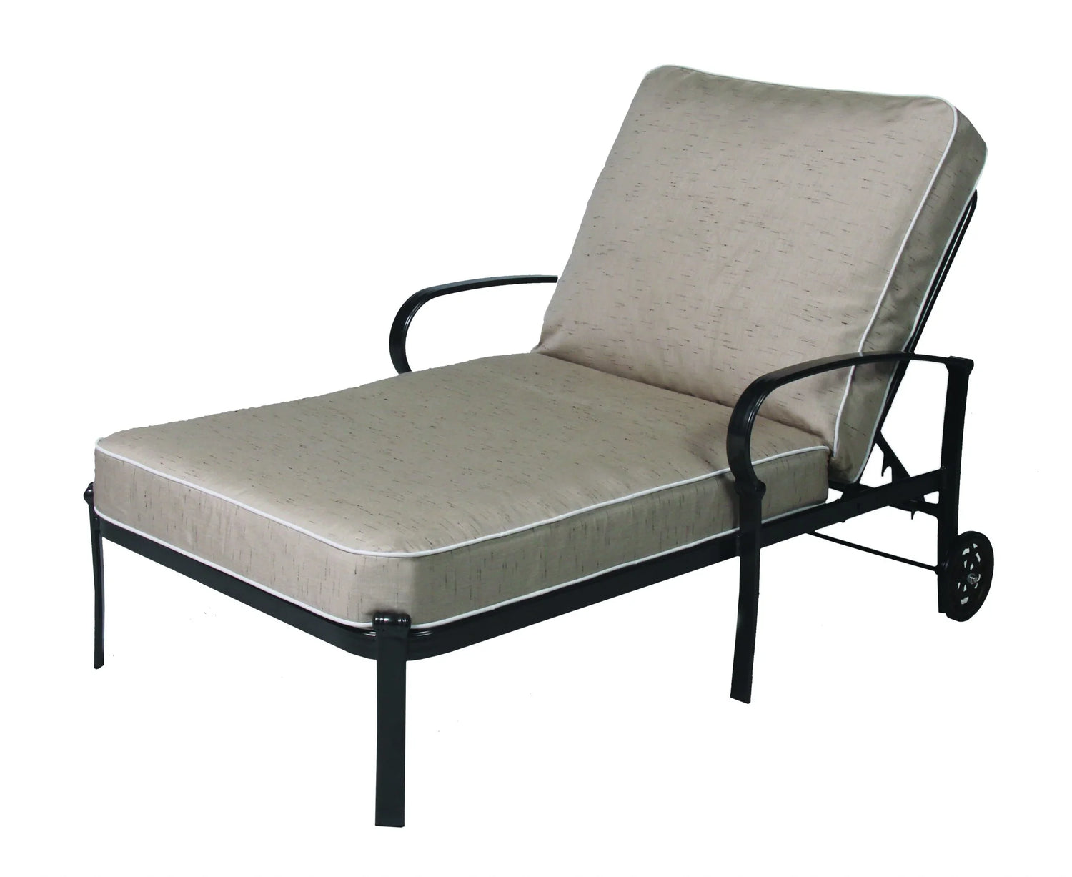 Madison Aluminum Outdoor Commerical Patio Chaise and a Half Lounge Chair