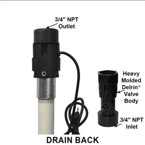 MerrillAny Temp® H-3000 DH7504D Deluxe Heated Yard Hydrant With Drain Back, 3/4 in, Pipe Threaded, 4 ft Bury