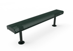 Commercial Park Bench without Back - Rolled Edges