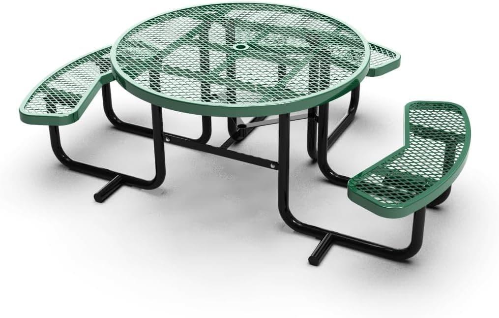 Quick Ship Round Picnic Table - 46" Round ADA Commercial Picnic Table