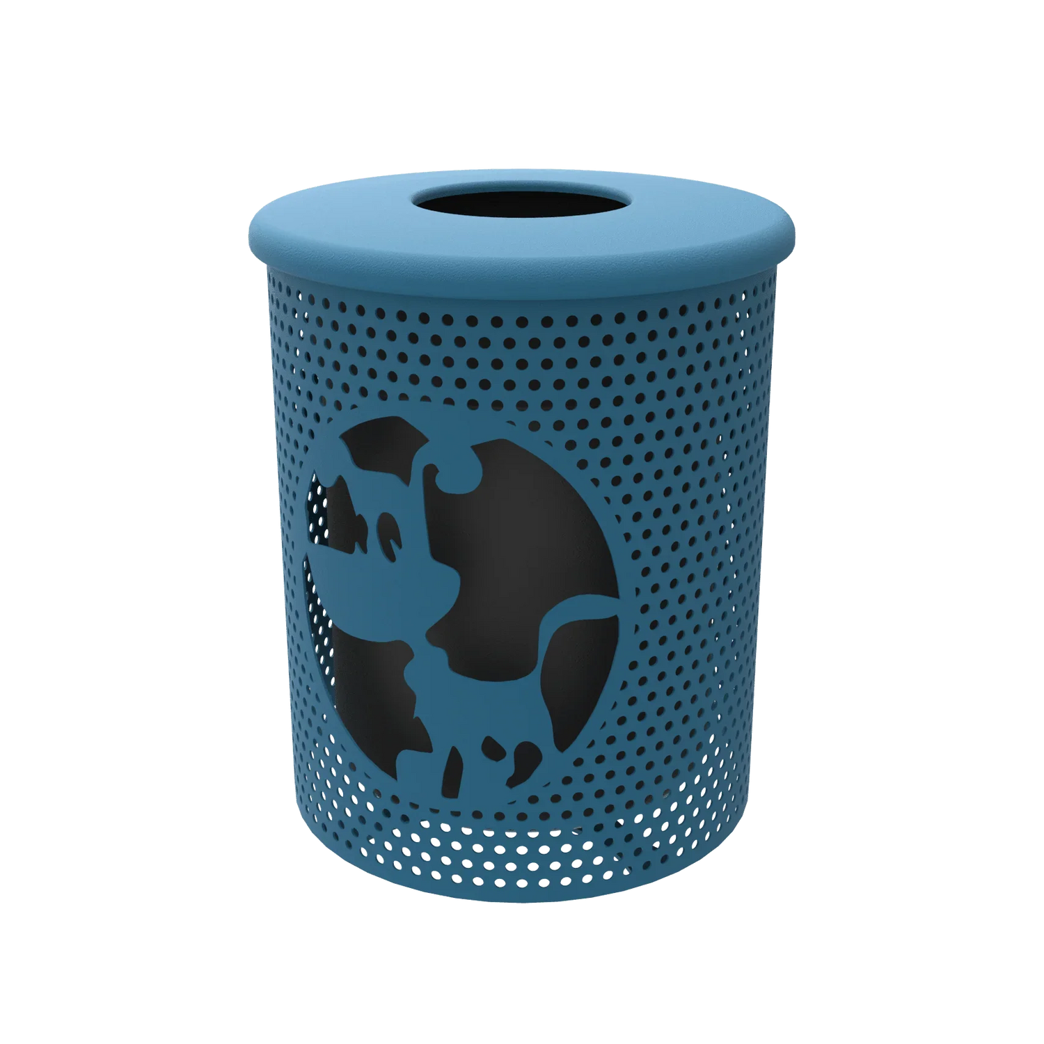 Dog Park Trash Can with lid