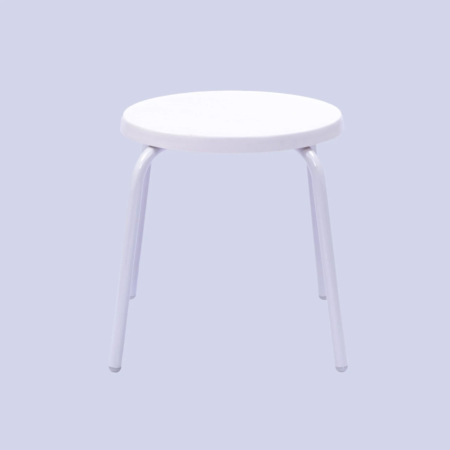 Round Fiberglass 18in Pool Side Table - Aluminum Tubing