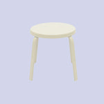 Round Fiberglass 18in Pool Side Table - Flat Aluminum Tubing