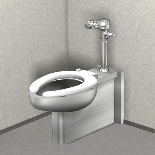 Floor Mount Toilet - Stainless