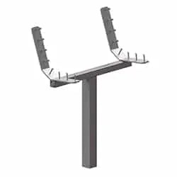 Single Pedestal Wooden Park Bench - Frame Kit