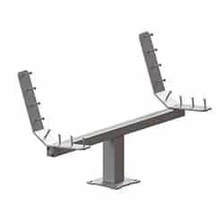 Single Pedestal Wooden Park Bench - Frame Kit