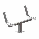 Single Pedestal Wooden Park Bench - Frame Kit