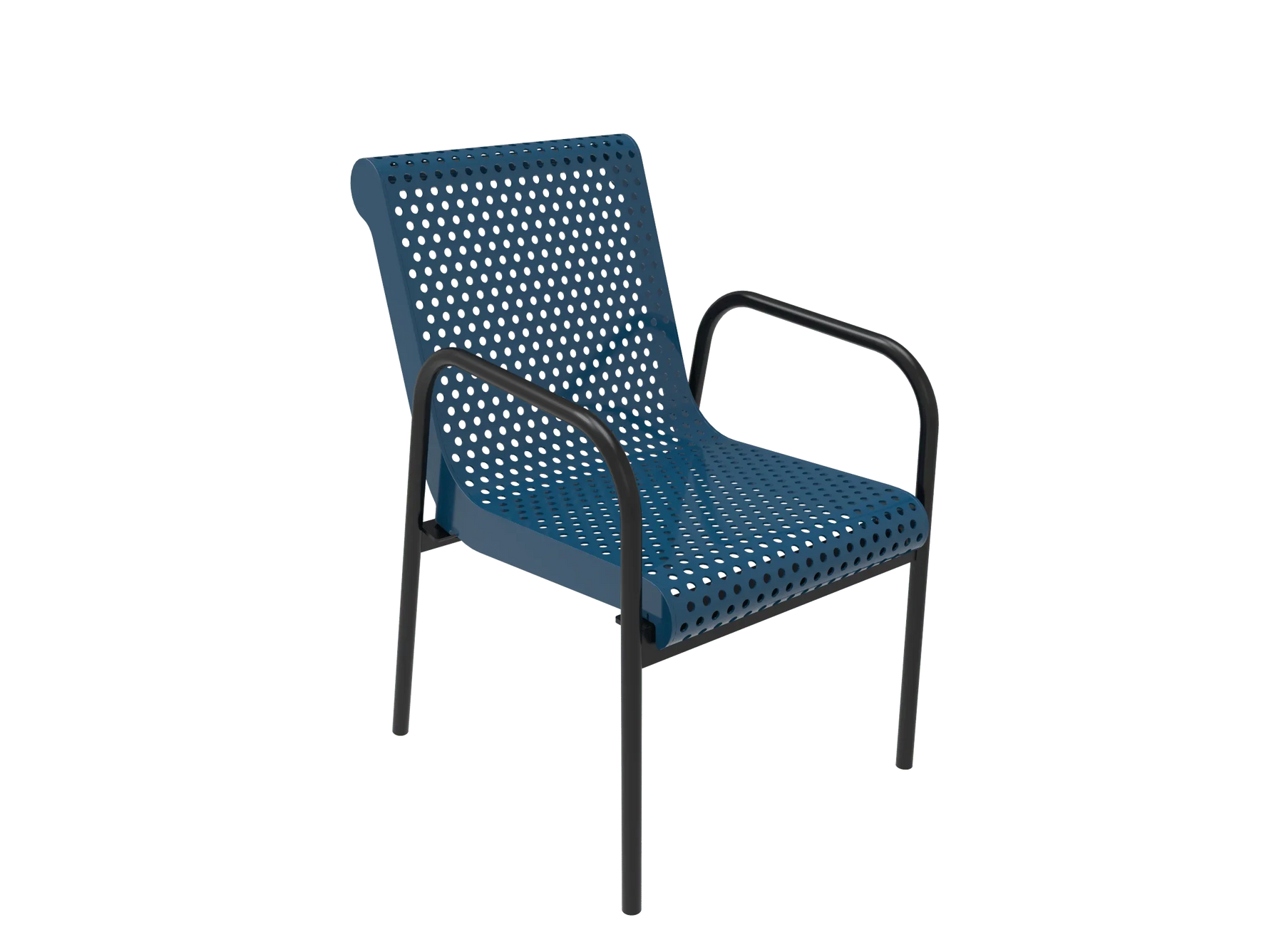 Punched Steel Stacking Cafe Chair