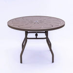 Punched Aluminum 42 Inch Commercial Patio Table