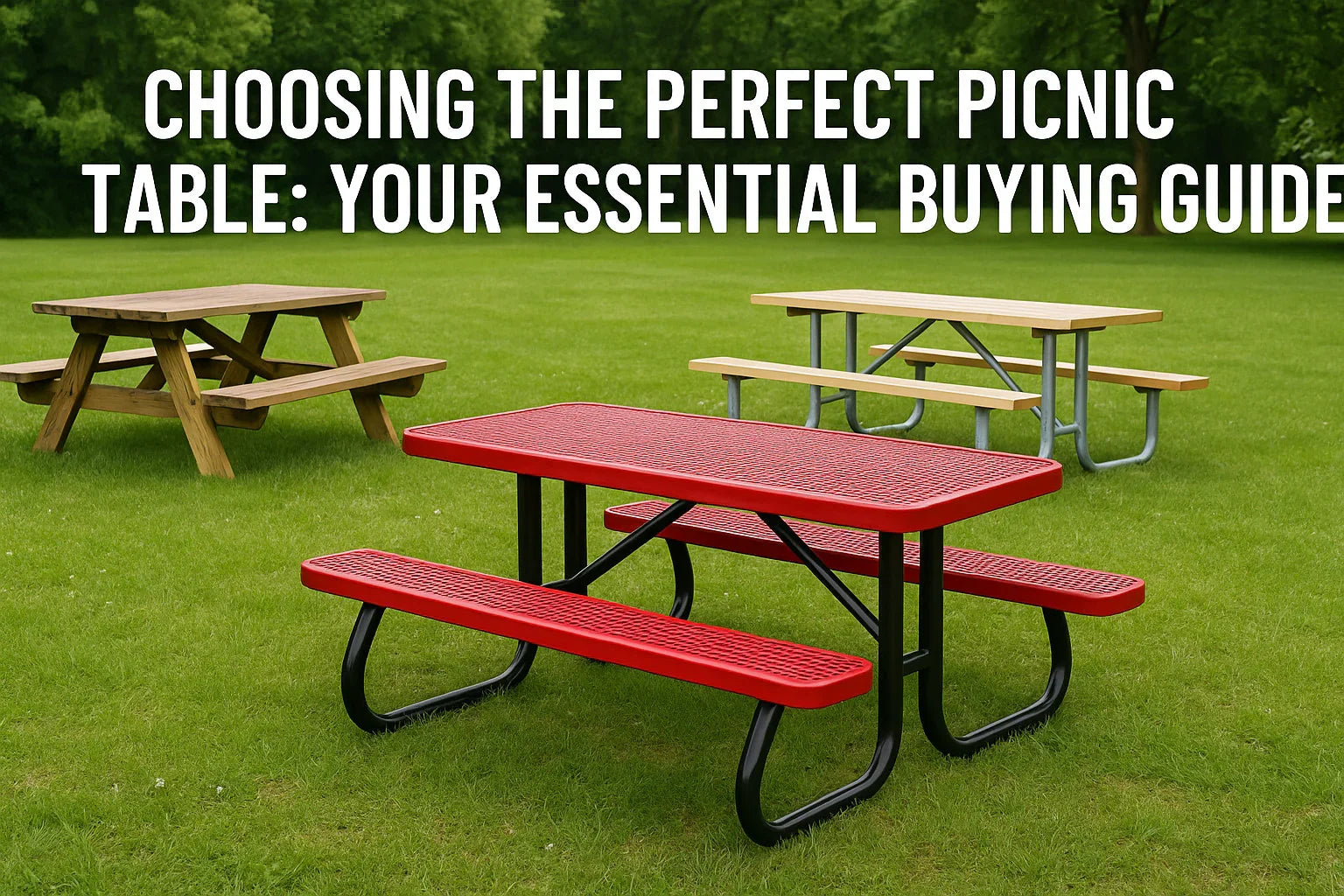 Choosing the right picnic table