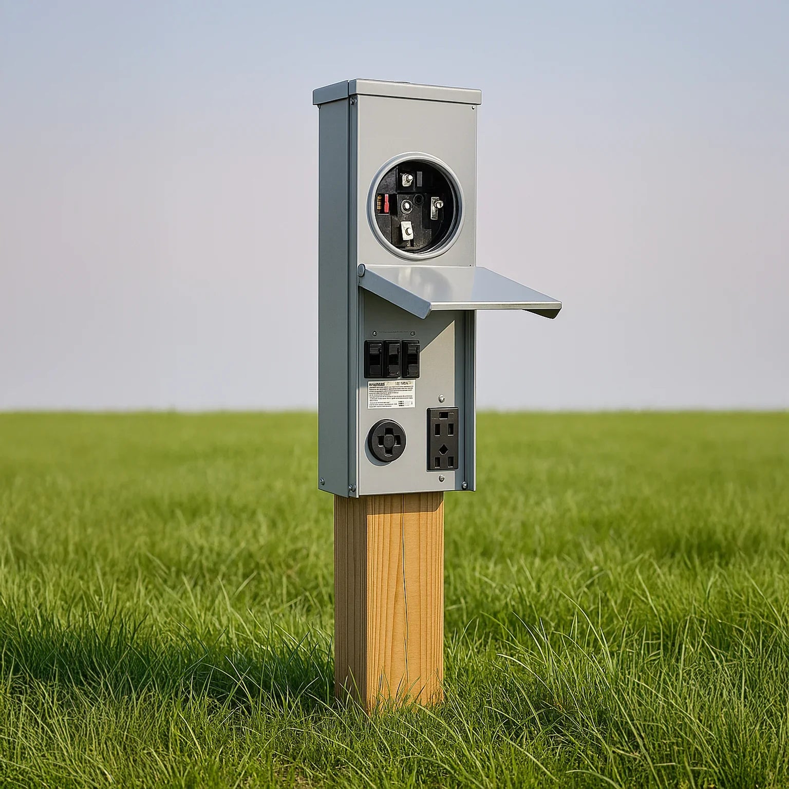 Metered Surface Mount RV Pedestal