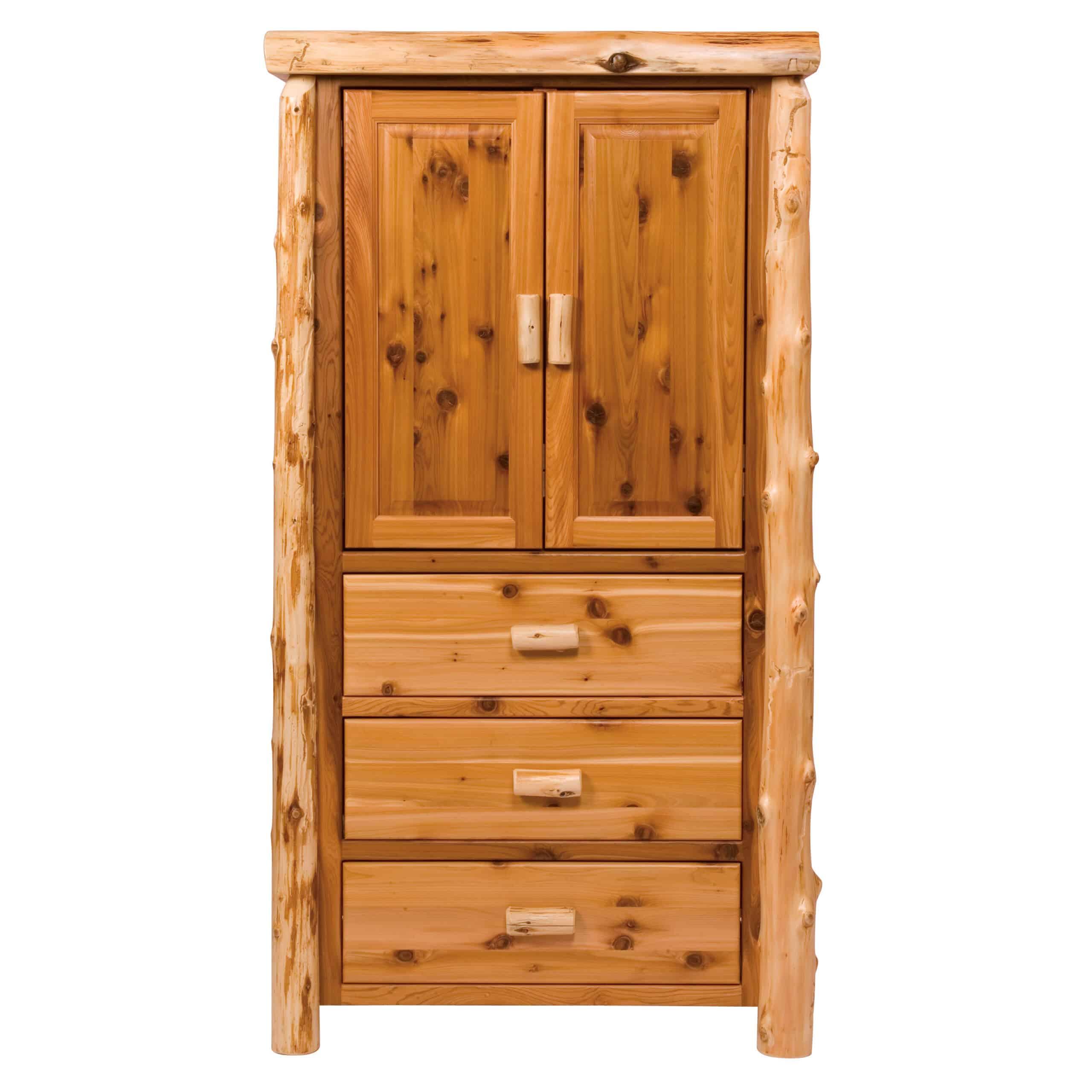 Fireside Cedar Armoire Three Drawer