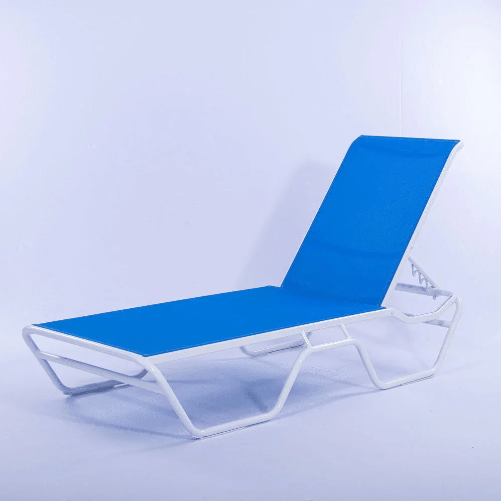 Sling Commercial Pool Chaise Lounge - 12 in Height