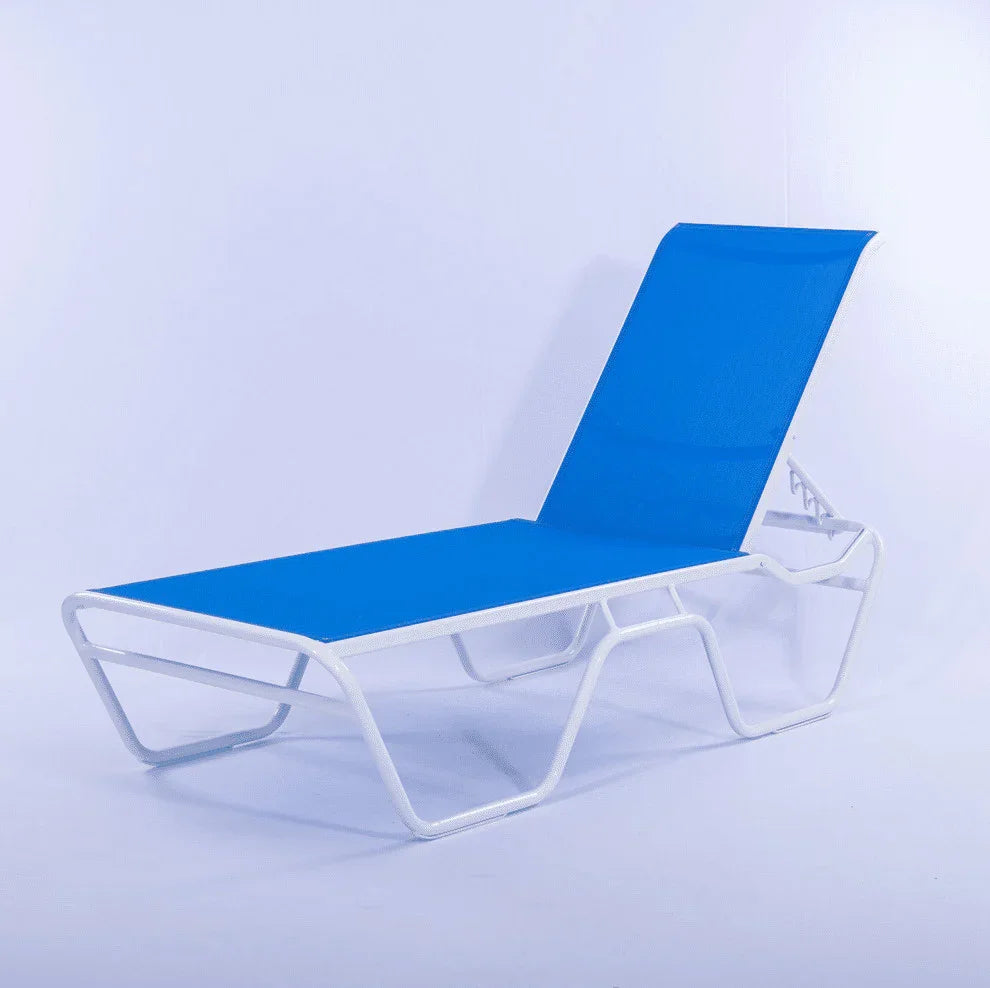 Sling Pool Chaise Lounge Commercial - 14 in Height