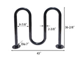 2 Rolling Wave Bike Rack - 5 Bikes - Outdoorsiness