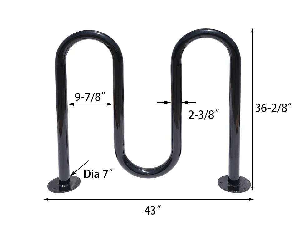 2 Rolling Wave Bike Rack - 5 Bikes - Outdoorsiness