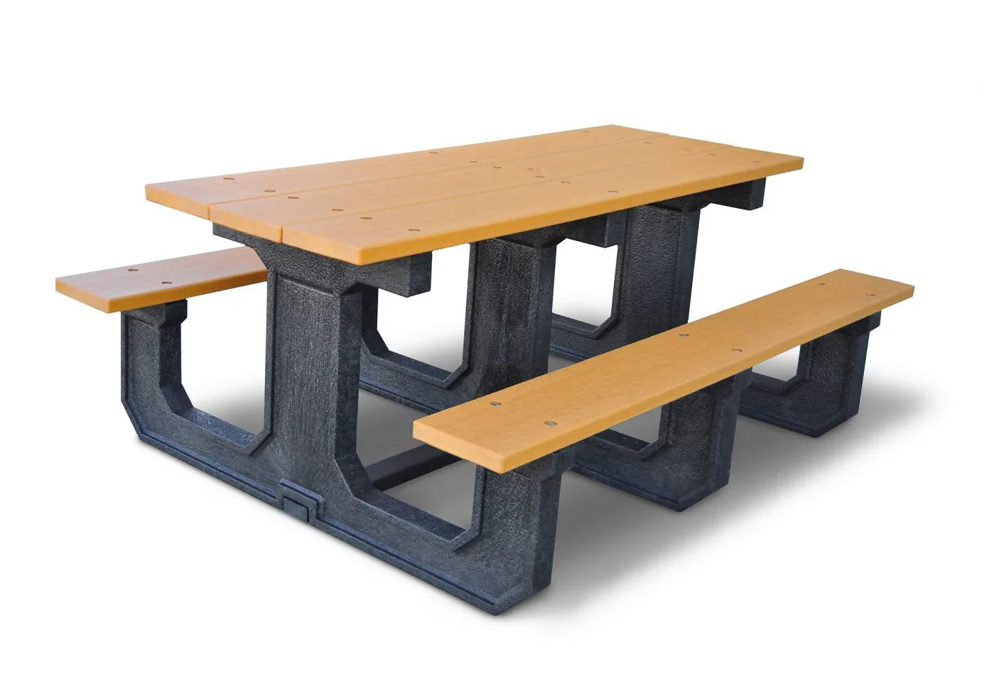 Recycled Rectangle Plastic Commercial Picnic Table - 8ft