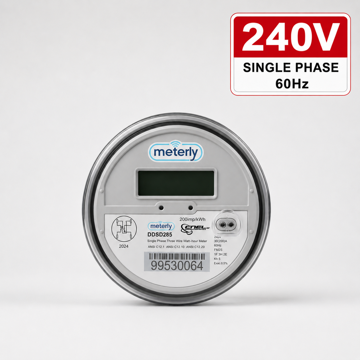 240V Solid State KWH Electric Meter – CL200, Form 2S, 240V for Home & RV Pedestal