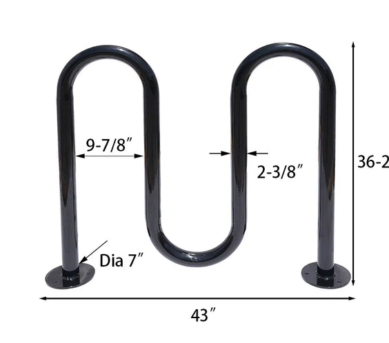 2 Rolling Wave Bike Rack - 5 Bikes