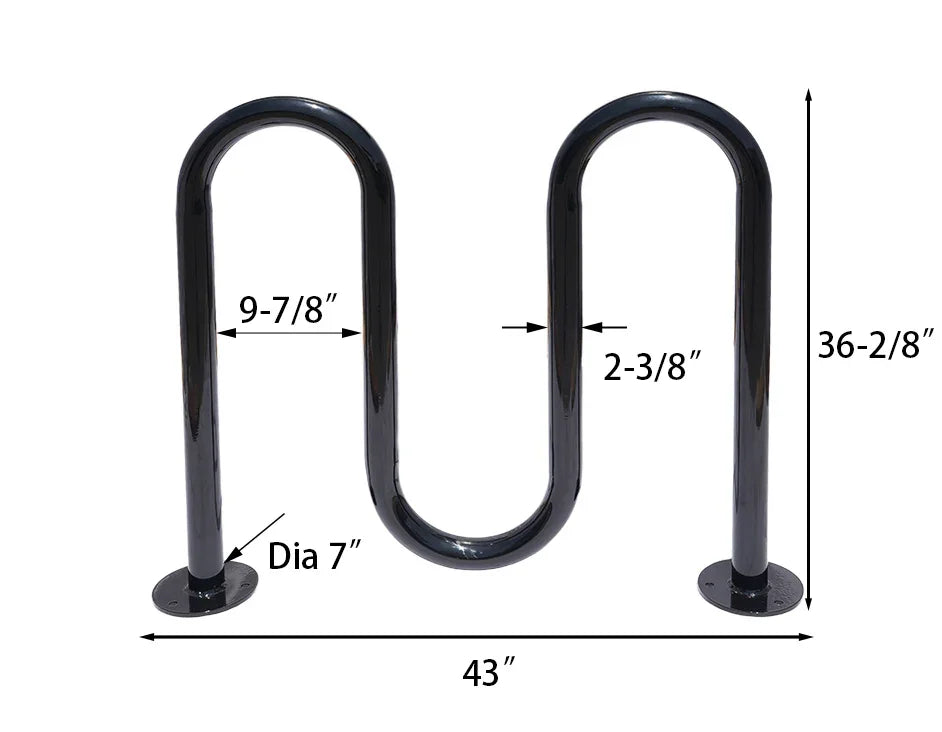 2 Rolling Wave Bike Rack - 5 Bikes