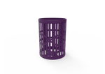 32 Gallon Trash Receptacle with Slatted Steel - Outdoorsiness