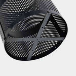 36 Gallon Diamond Expanded Steel Commercial Recycling Trash Can – Flat Lid, Liner & Base - Outdoorsiness