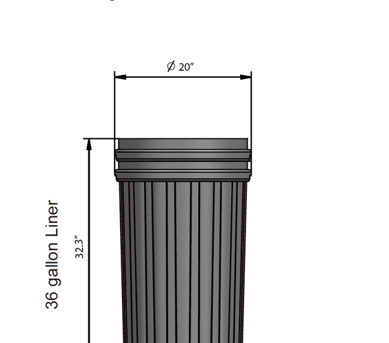 36 Gallon Plastic Commercial Trash Can Liner - Outdoorsiness