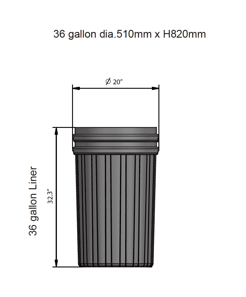 36 Gallon Plastic Commercial Trash Can Liner - Outdoorsiness