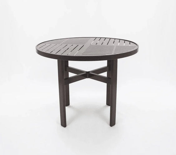 Skyline 36in Heavy Duty Aluminum Commercial Pool Patio Table – Punched Top