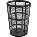 48 Gallon Steel Mesh Commercial Outdoor Trash Can – Plastic Dome Lid, Corrosion Resistant - Outdoorsiness