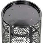 48 Gallon Steel Mesh Commercial Outdoor Trash Can – Plastic Dome Lid, Corrosion Resistant - Outdoorsiness