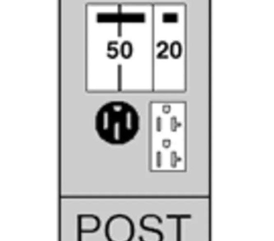 50-20 Unmetered RV pedestal U055CP6010 - Direct Bury - Outdoorsiness