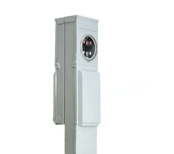 50-30-20 amp GFCI RV Pedestal M075CB6010 - Back to Back - Metered - Direct Bury - Outdoorsiness