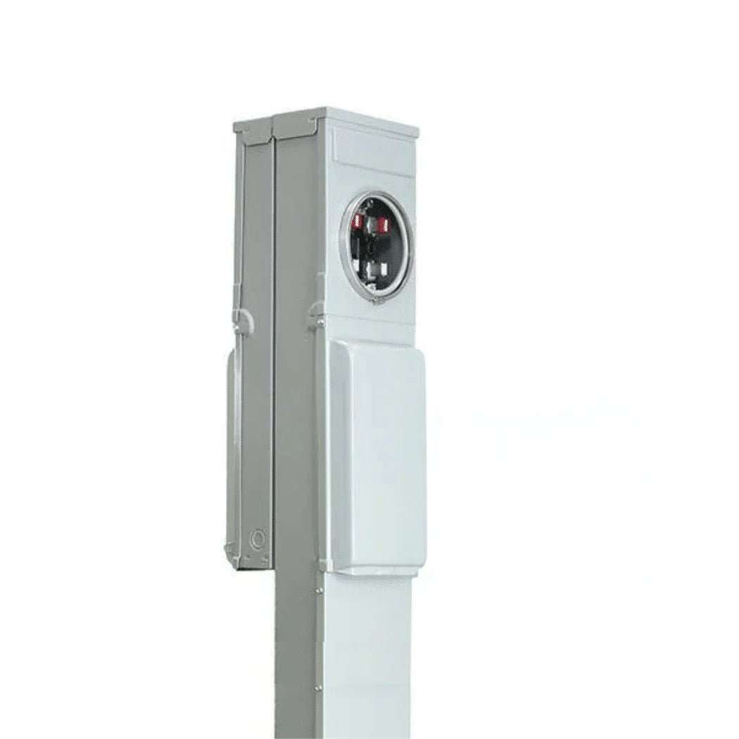 50-30-20 amp Ringless GFCI RV Pedestal R075CB6010 - Back to Back - Metered - Direct Bury - Outdoorsiness