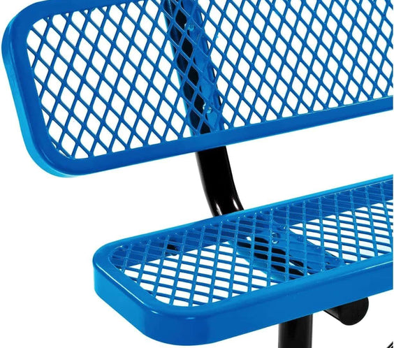 Commercial 6ft Portable Outdoor Park Bench – Thermoplastic Coated, Quick Ship