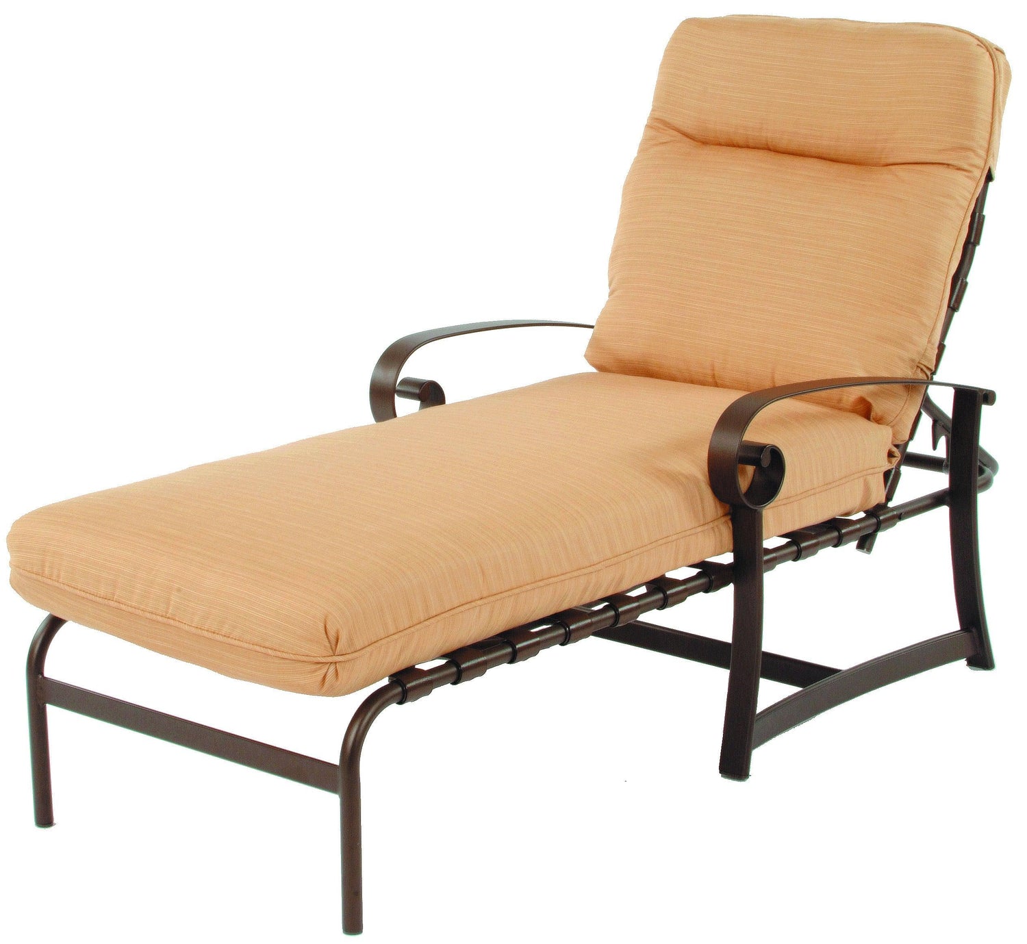Madison Aluminum Outdoor Padded Commercial Chaise Lounge