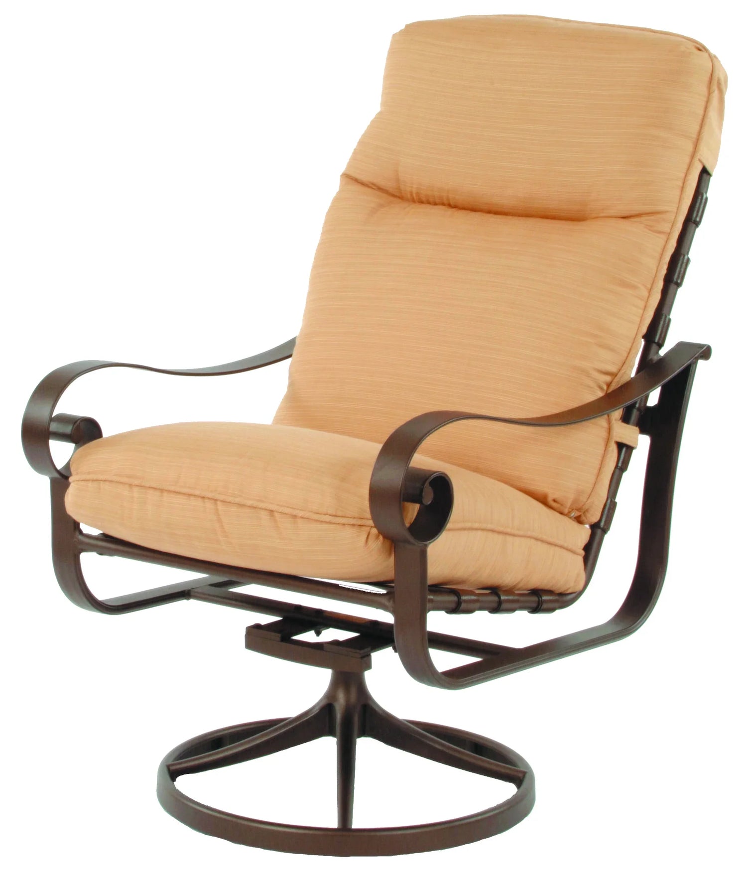 Orleans Aluminum Outdoor Commercial Swivel Dining Chair