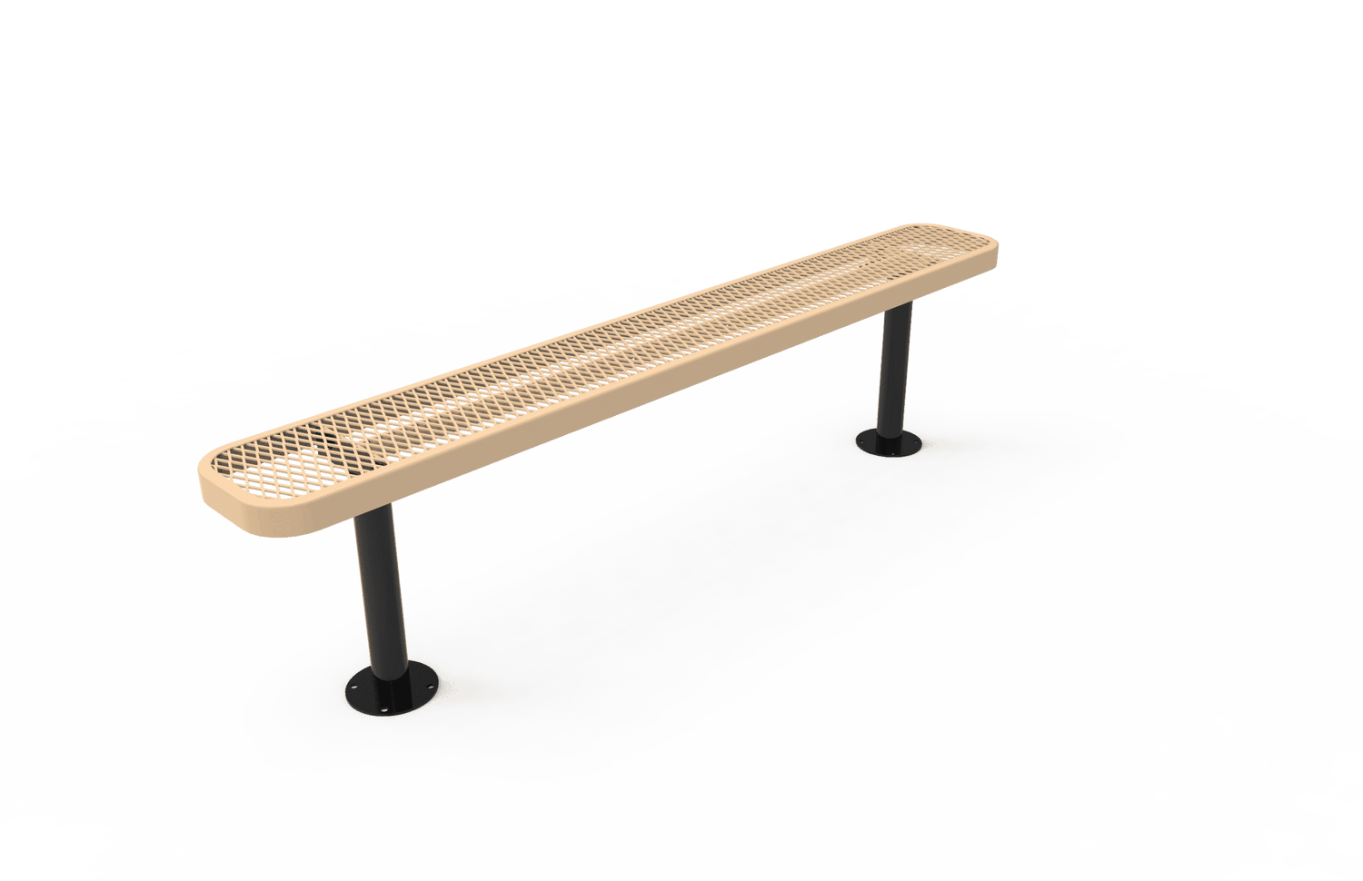 Commercial Park Bench Without Back
