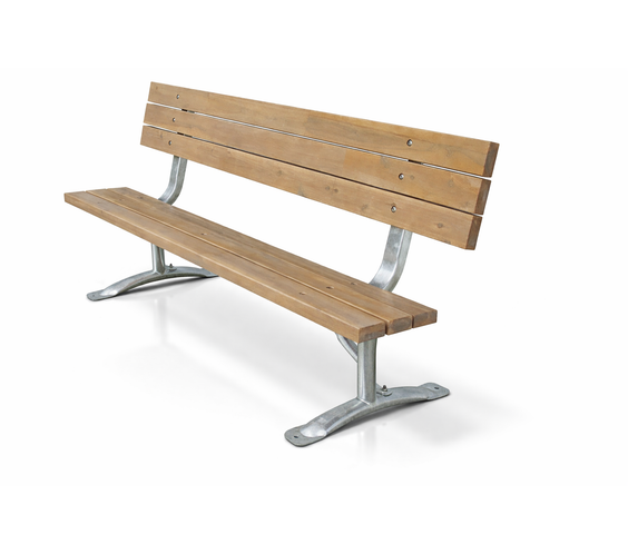 Classic 6ft Commercial Park Bench Frame Kit – Welded Channel, Galvanized, Quick Ship