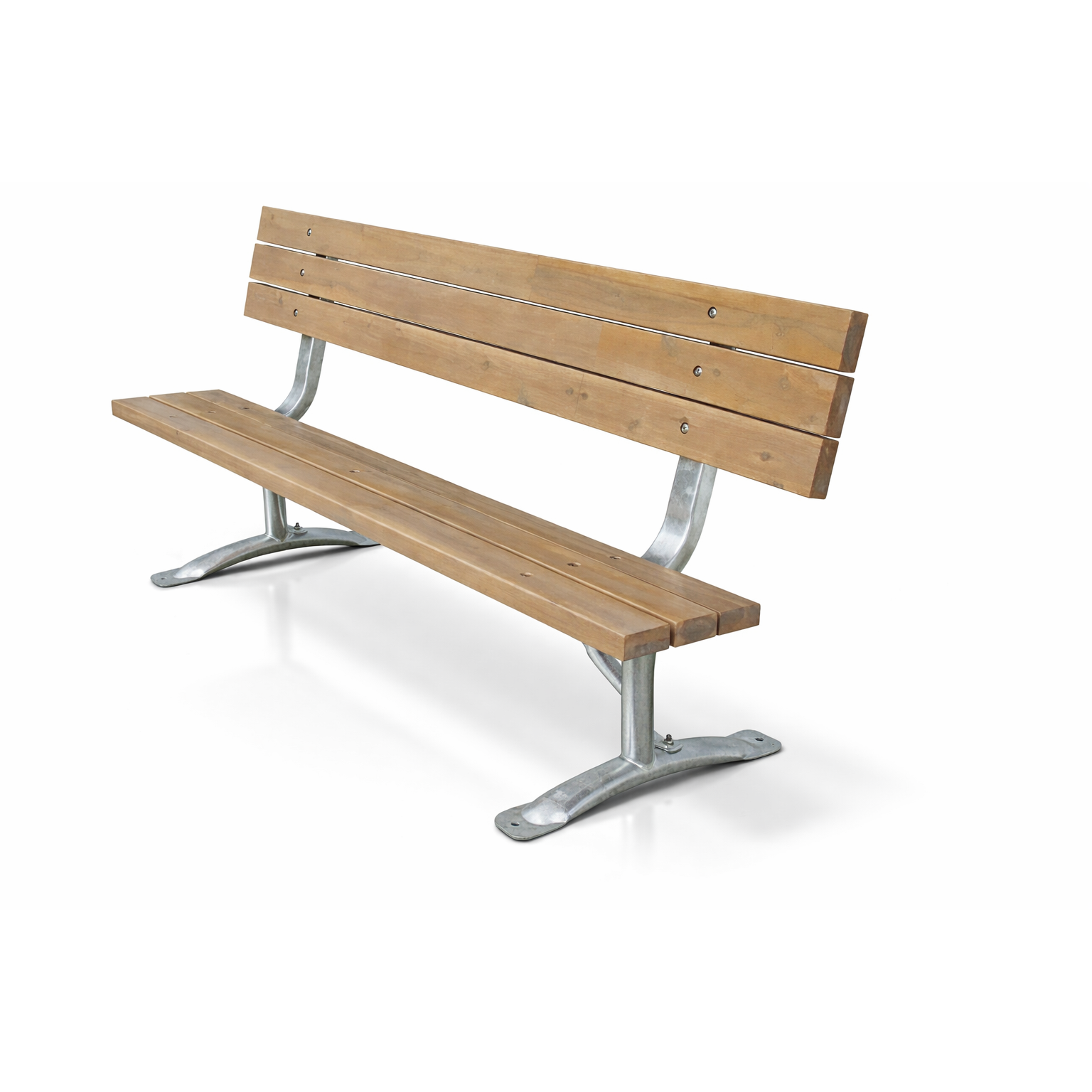 Classic 6ft Commercial Park Bench Frame Kit – Welded Channel, Galvanized, Quick Ship