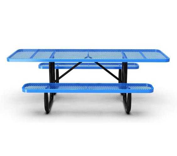 Outdoorsiness Quick Ship 8ft ADA Compliant Rectangular Picnic Table – Wheelchair Accessible, Thermoplastic, UL Certified
