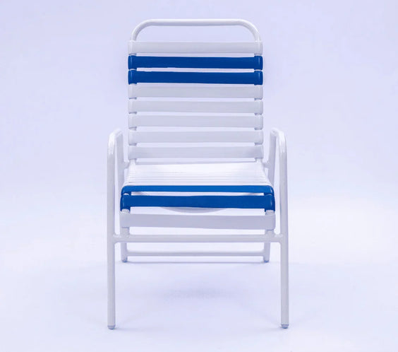 Vinyl Strap Commercial Pool Side Dining Chair