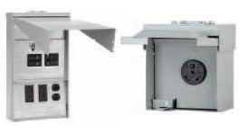 Eaton 50 Amp Unmetered Surface Mount RV Receptacle Box, NEMA 14-50R
