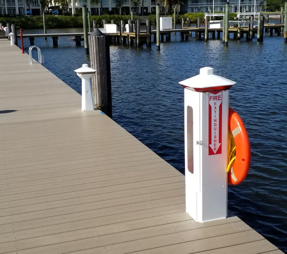 Hatteras Light Power Pedestal installed