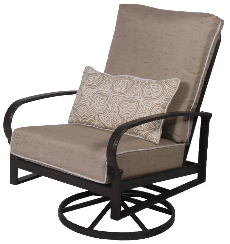Madison Aluminum Outdoor Commercial Swivel Dining Chair