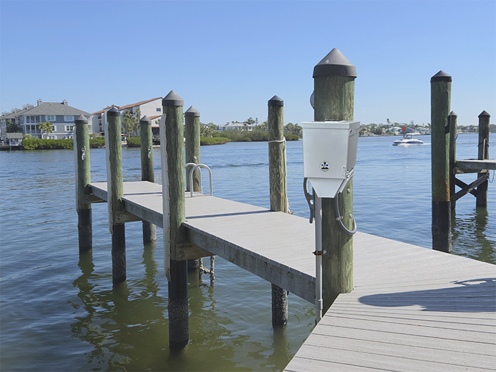 Deckhand Shore Power installed on dock