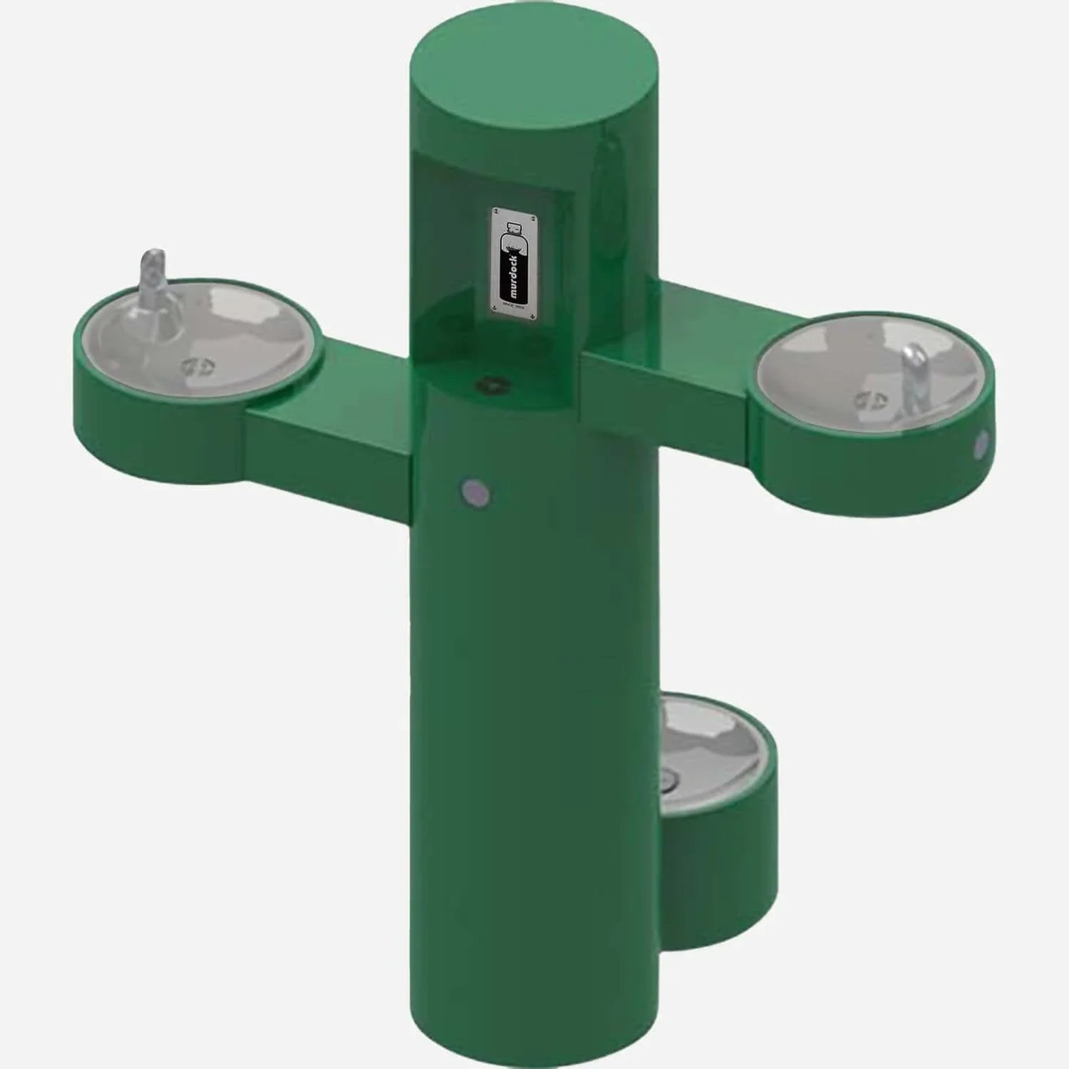 Bi-Level Pedestal Drinking Fountain, Bottle Filler & Pet Fountain